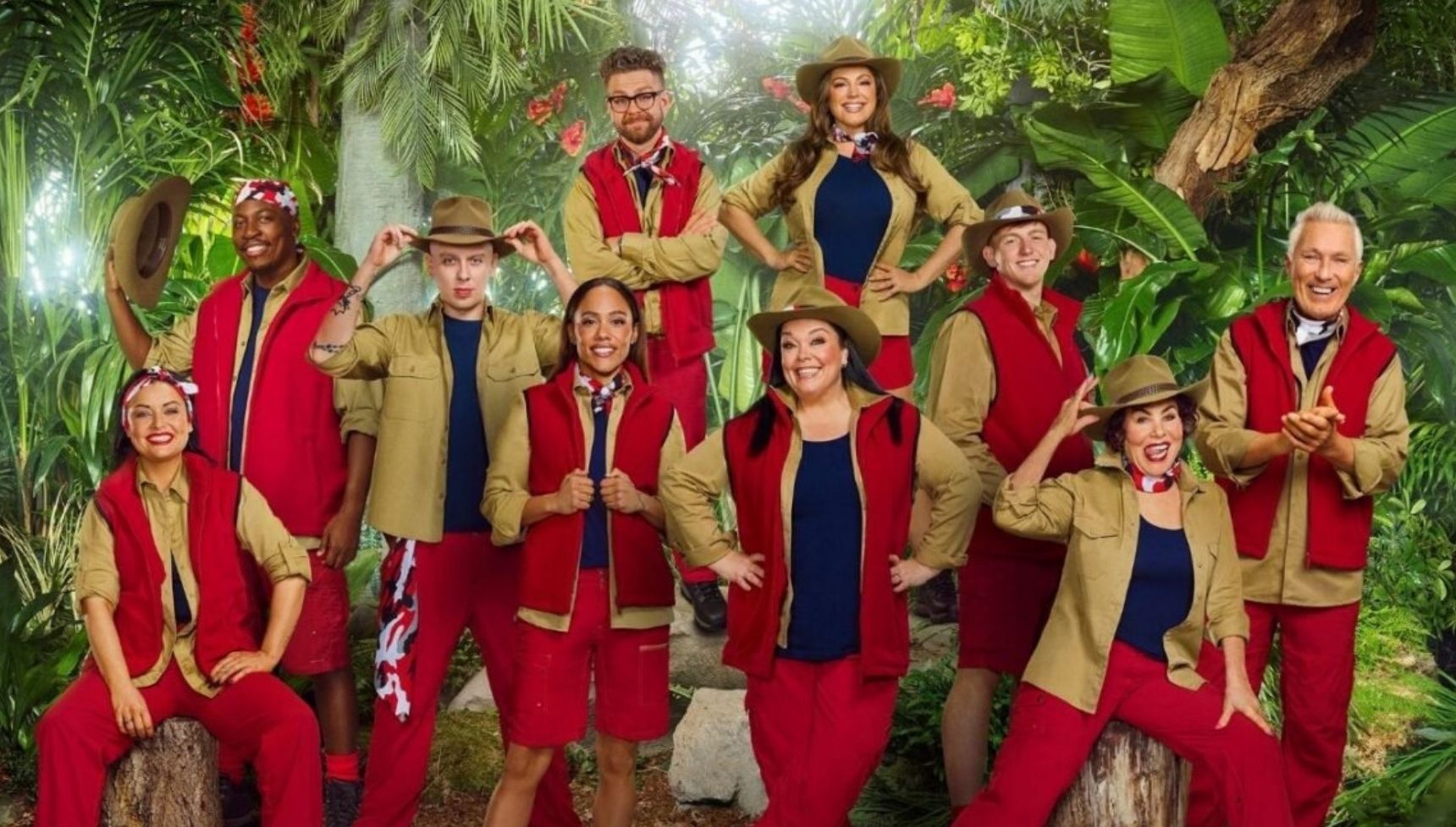 I'm a Celebrity 2025 cast pose together