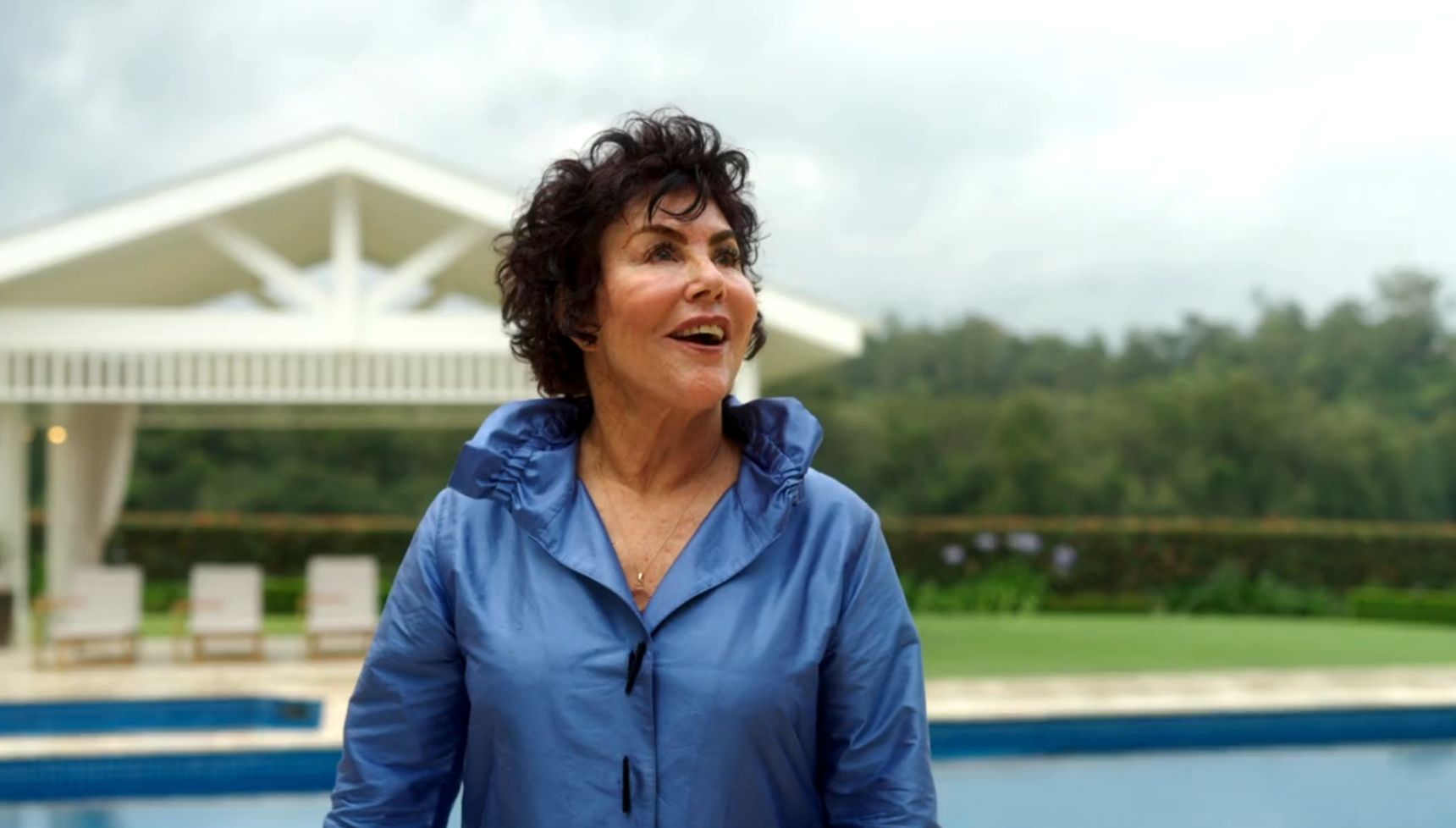 Ruby Wax looking amazed on I'm a Celebrity