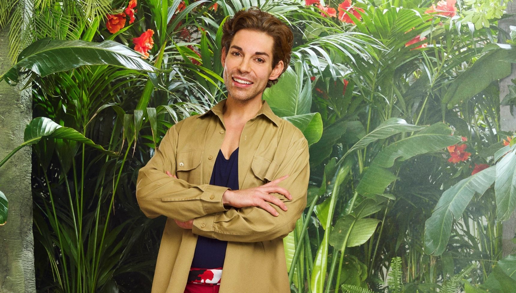 Tom Read Wilson in his I'm A Celebrity shot
