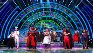 The Strictly Come Dancing contestants in their Halloween costumes