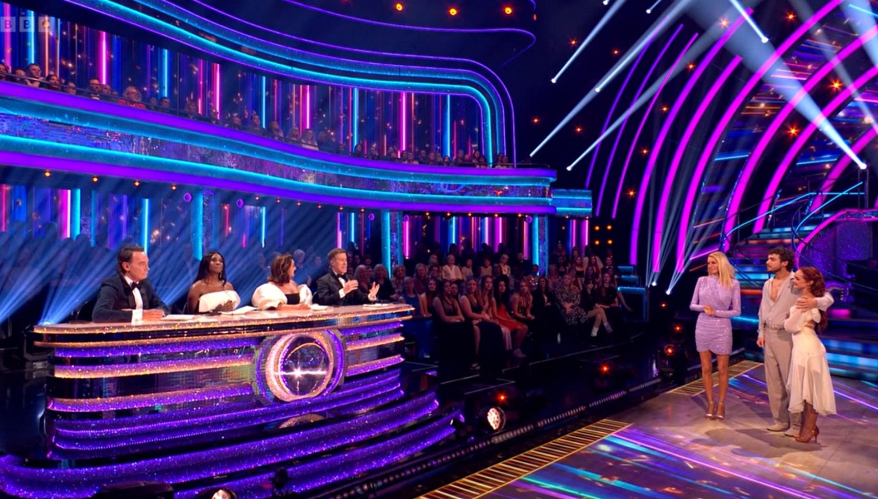 George Clarke getting feedback from Strictly judges