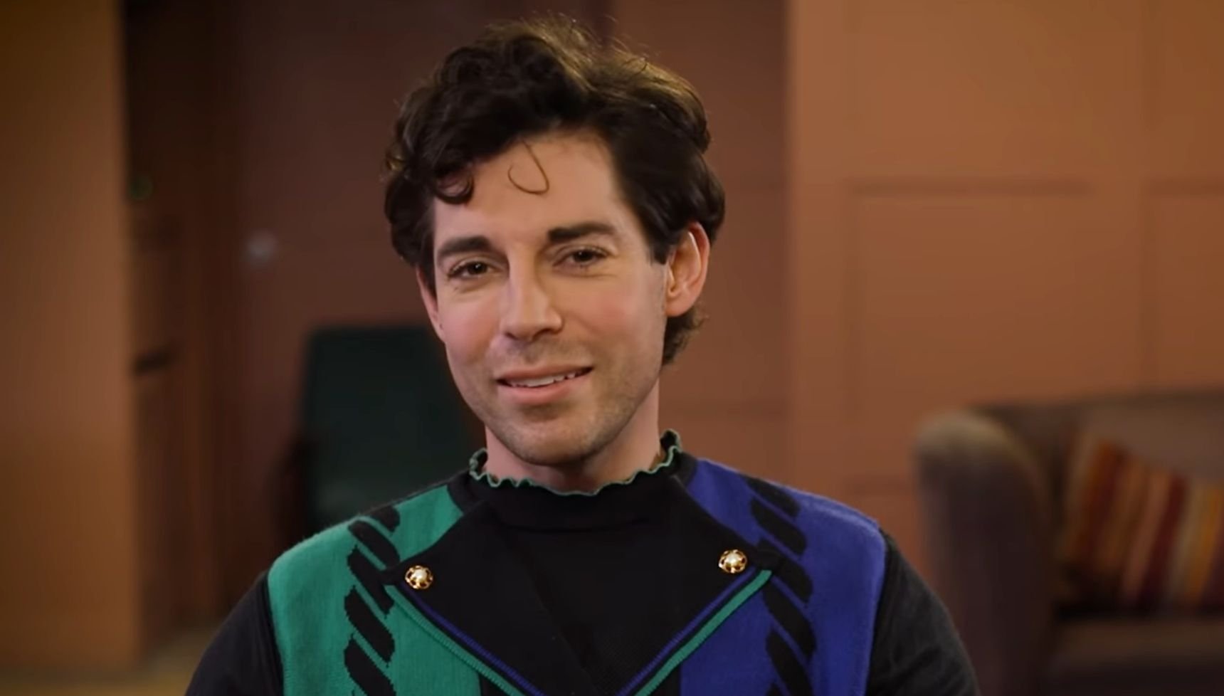 Tom Read Wilson speaking to camera