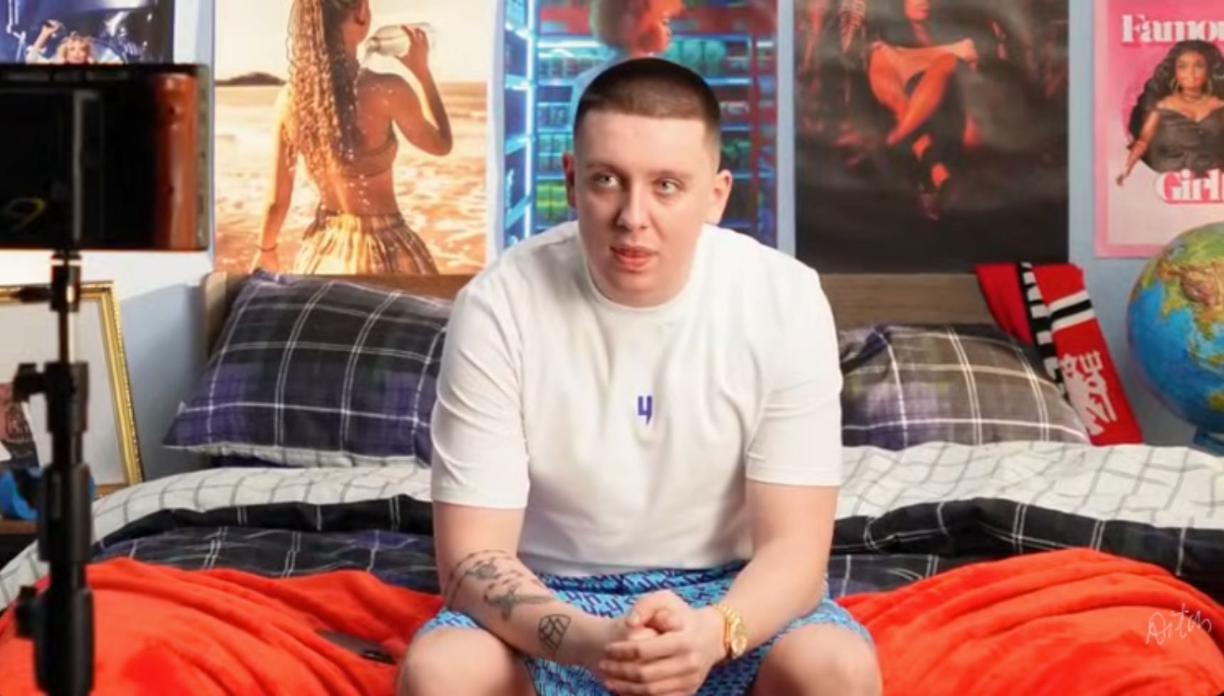 Aitch in a music video