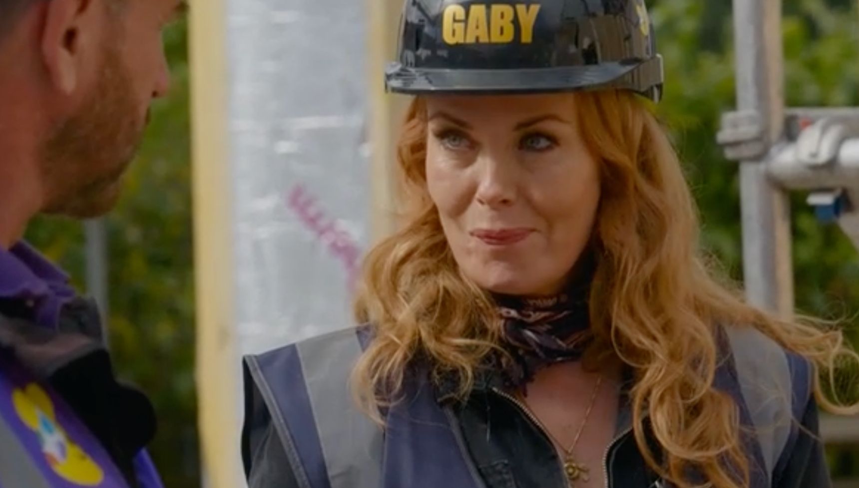 DIY SOS star Gabrielle in hard hat