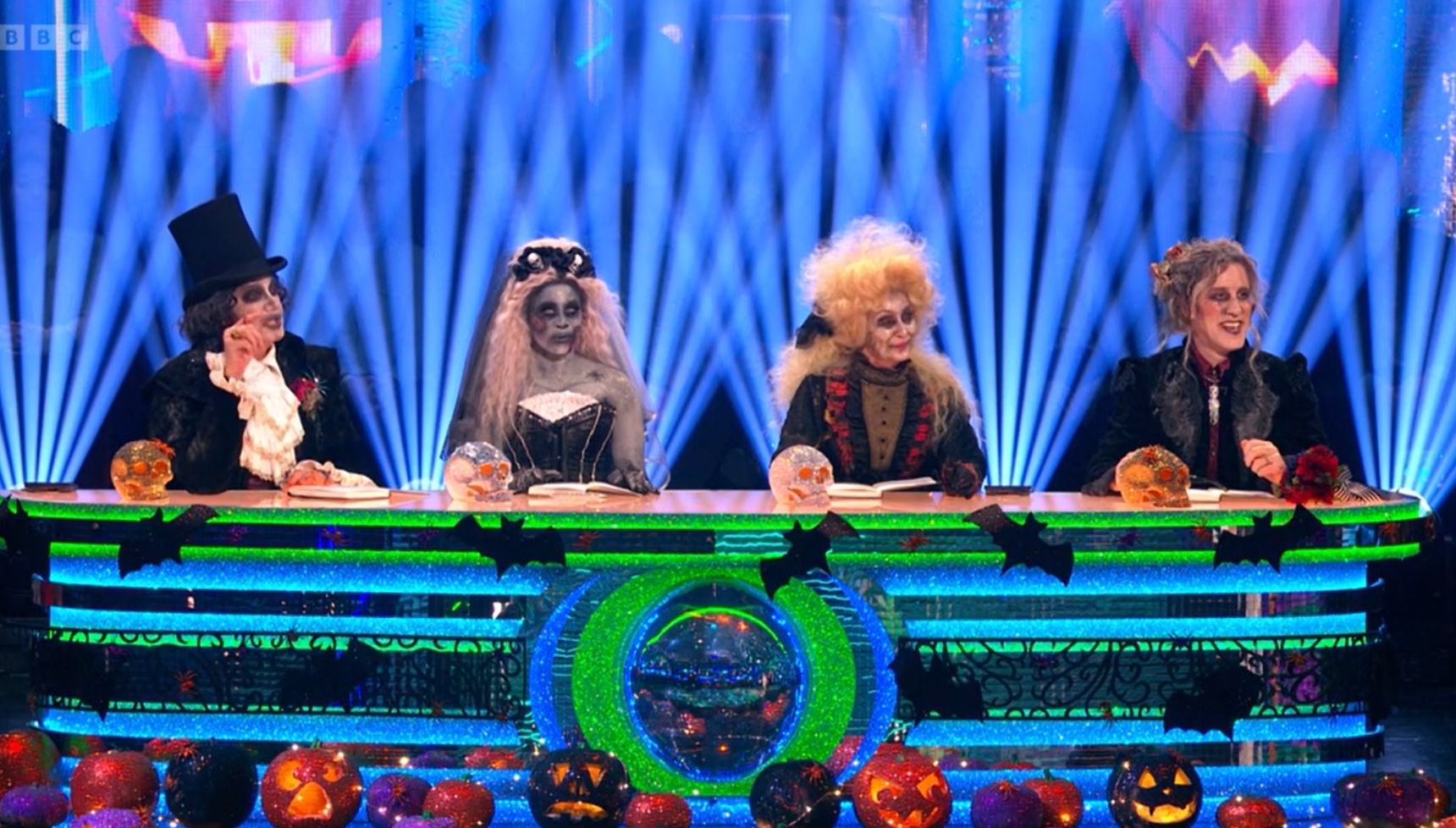 Strictly Come Dancing judges in their Halloween costumes