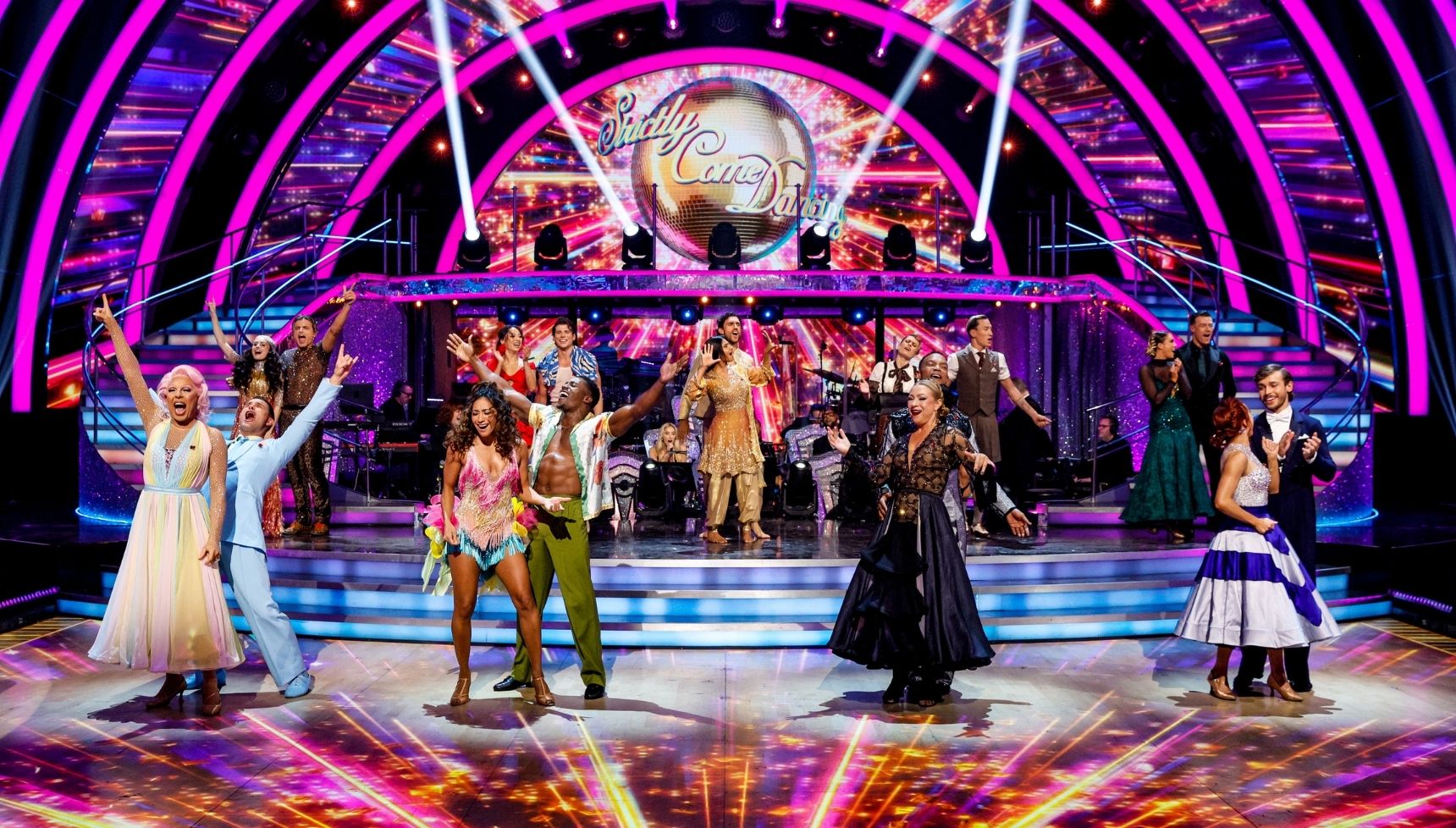 Strictly Come Dancing cast in the ballroom