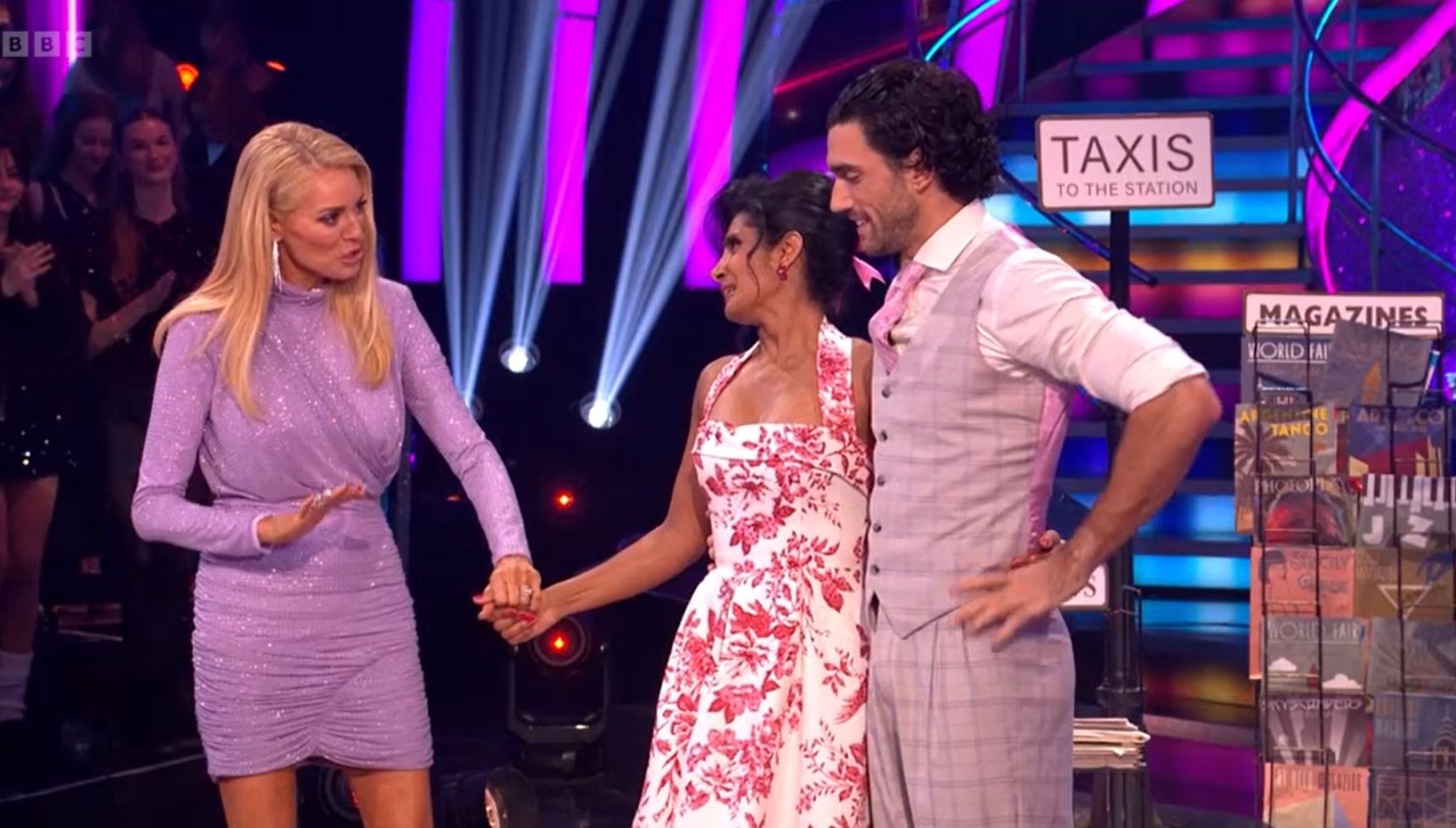 Balvinder Sopal speaking to Tess Daly on Strictly