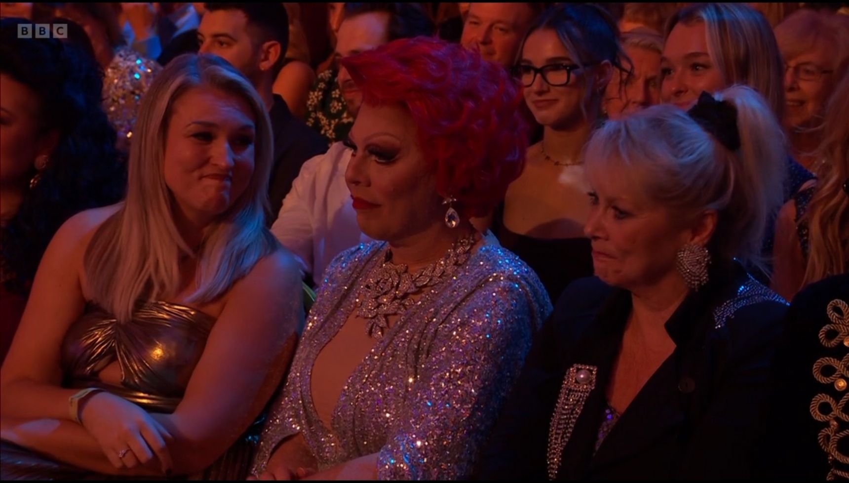 La Voix in the audience on Strictly