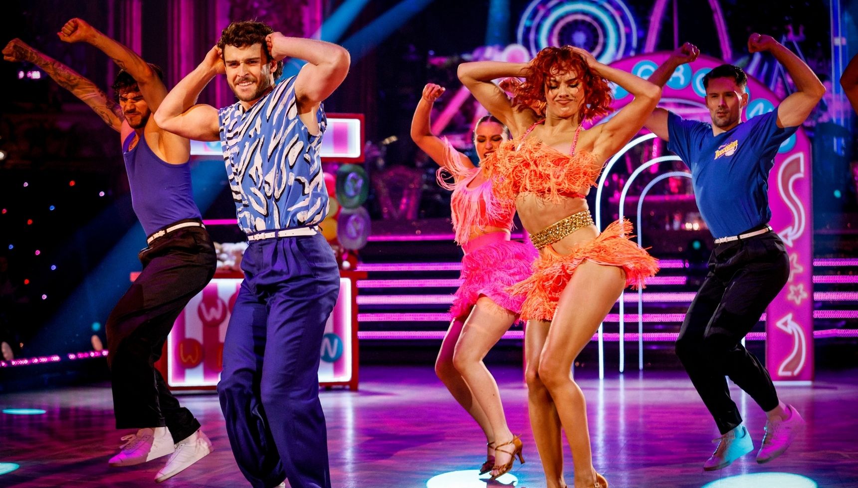 George Clarke and Alexis Warr dancing on Strictly 