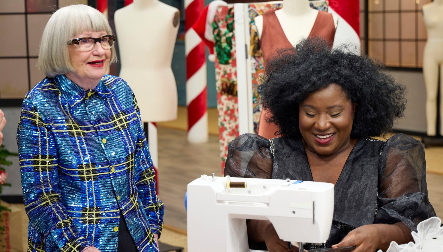 Esme Young keeps a close eye on Susan Wokoma