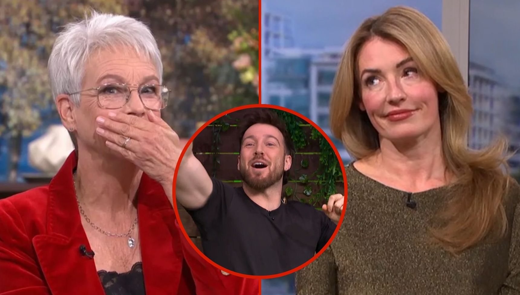 Hollywood star Jamie Lee Curtis swears on live TV as she's asked if she will sign up to I'm A Celebrity
