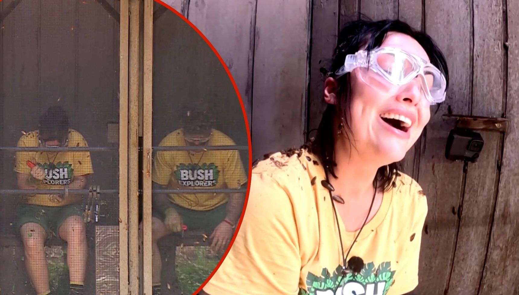 I'm A Celebrity star Shona McGarty struggles in first look at tonight's Dreaded Dunnies Bushtucker Trial