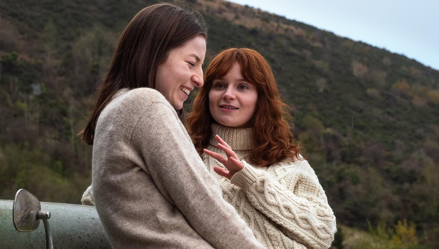 Lola Petticrew and Hazel Doupe as sisters Dolours and Marian in Say Nothing