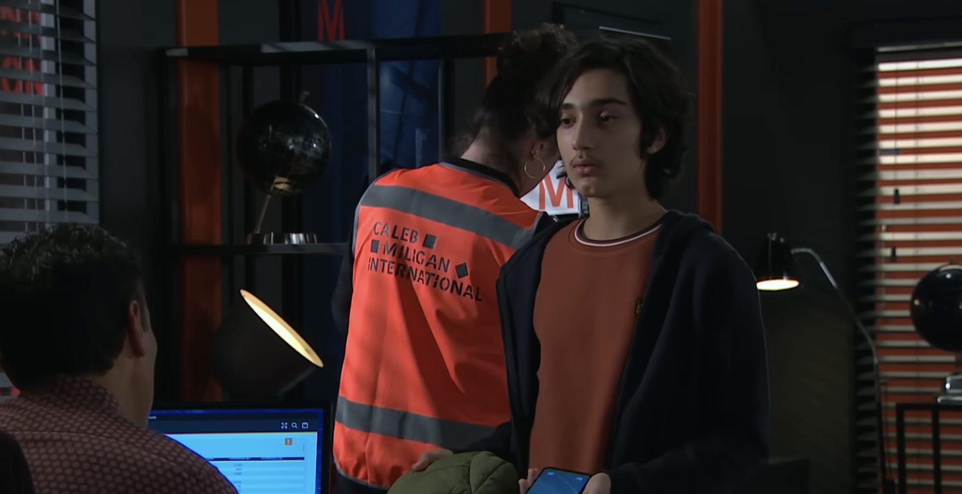 Archie speaking to Jai in Emmerdale