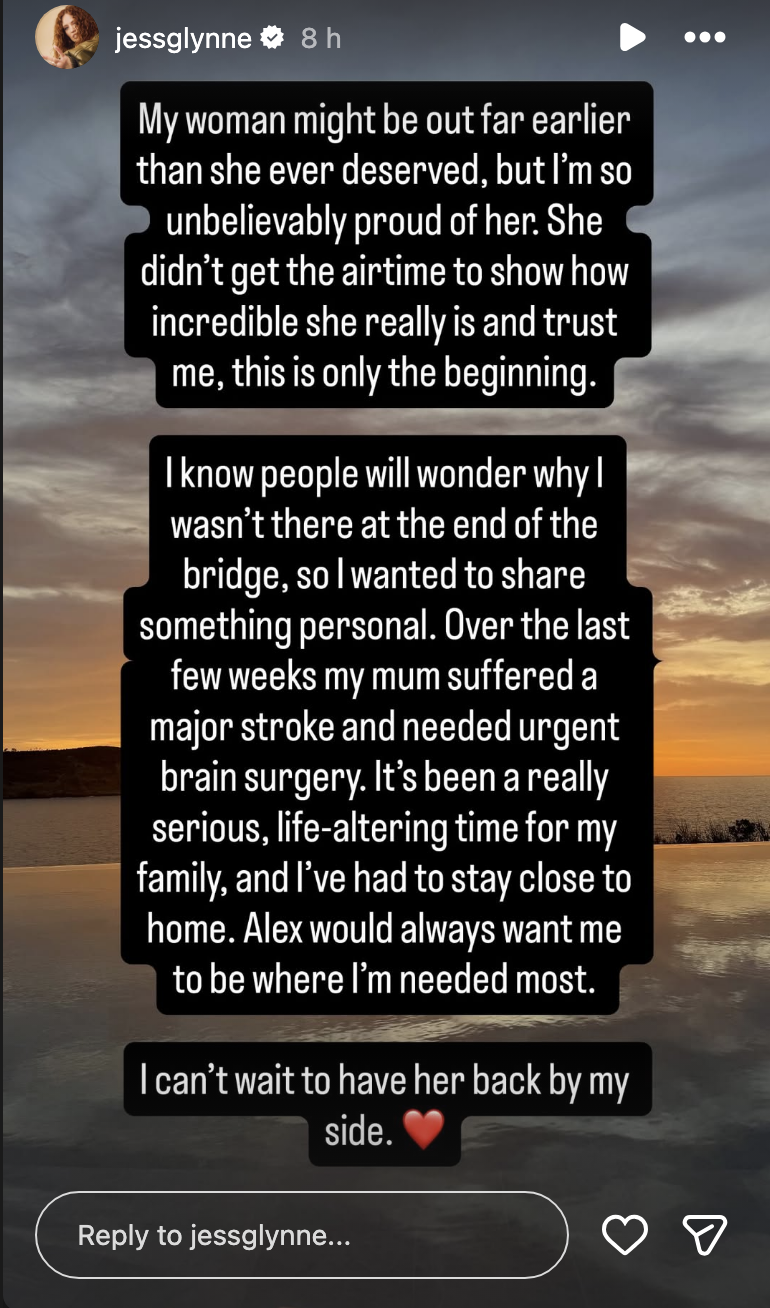 Jess Glynne Instagram story 