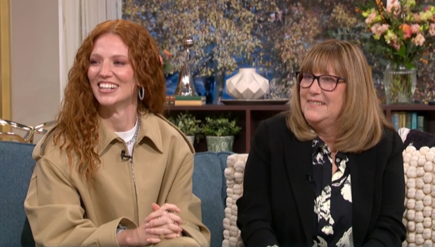 Jess Glynne and Alex mum Carol on This Morning