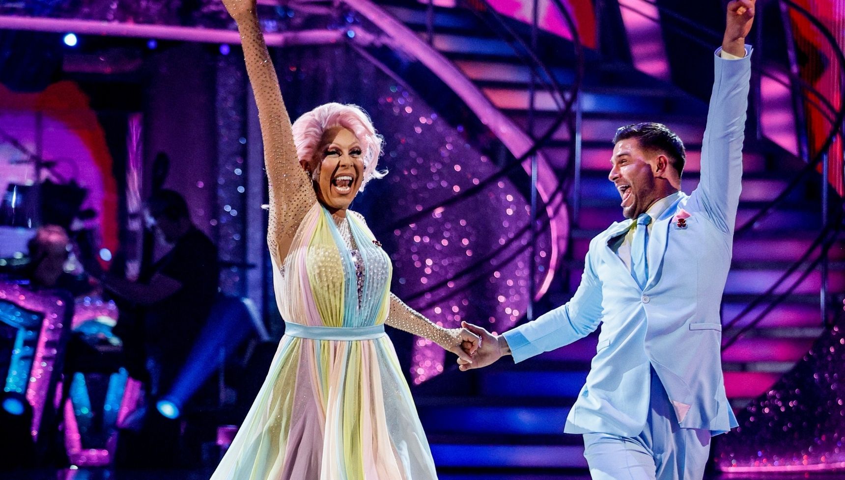 La Voix and Aljaz Skorjanec on Strictly 