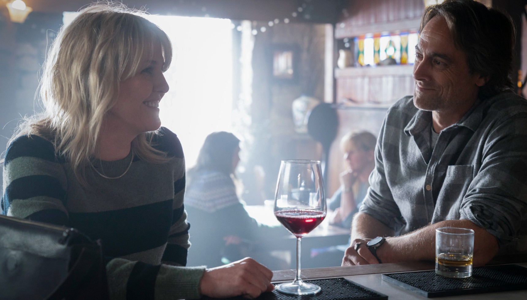 Ruth Calder and Ed Tulloch in Shetland