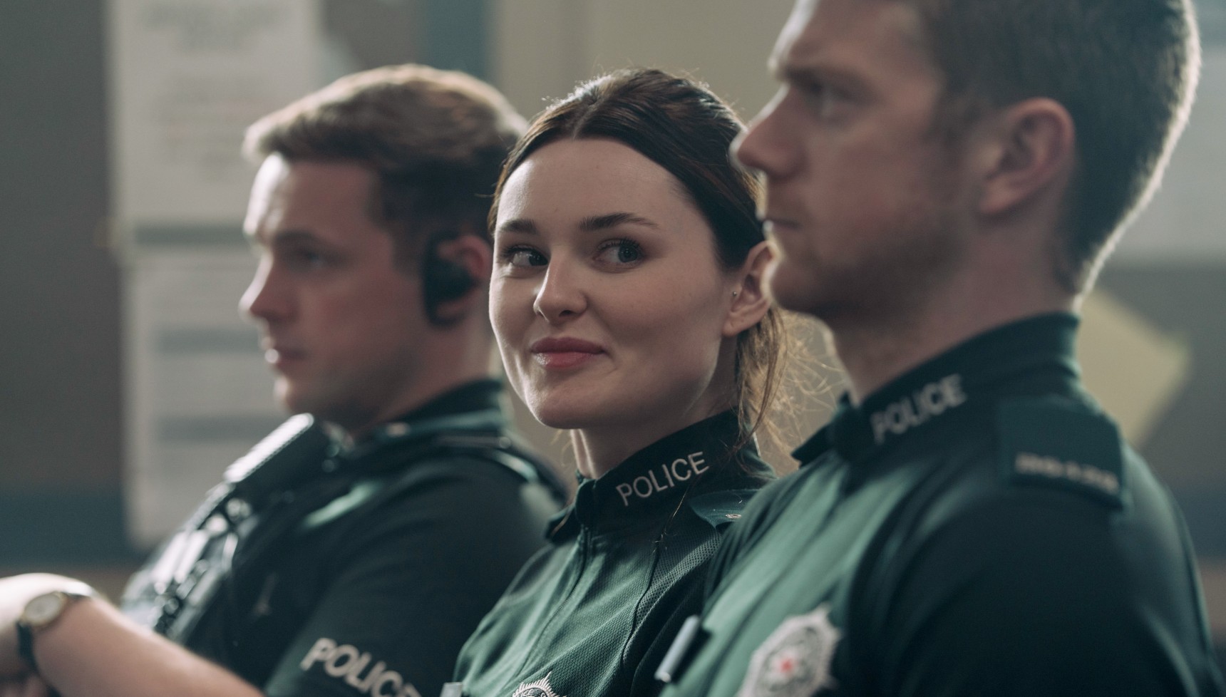 Tommy, Annie, and Shane in Blue Lights series 3