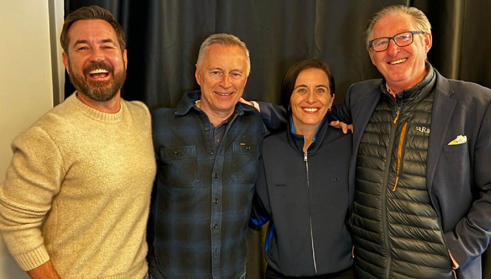 Robert Carlyle with the cast of Line of Duty