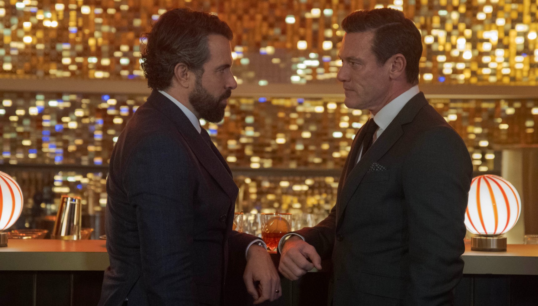Tim Cullen and Luke Evans in The Party
