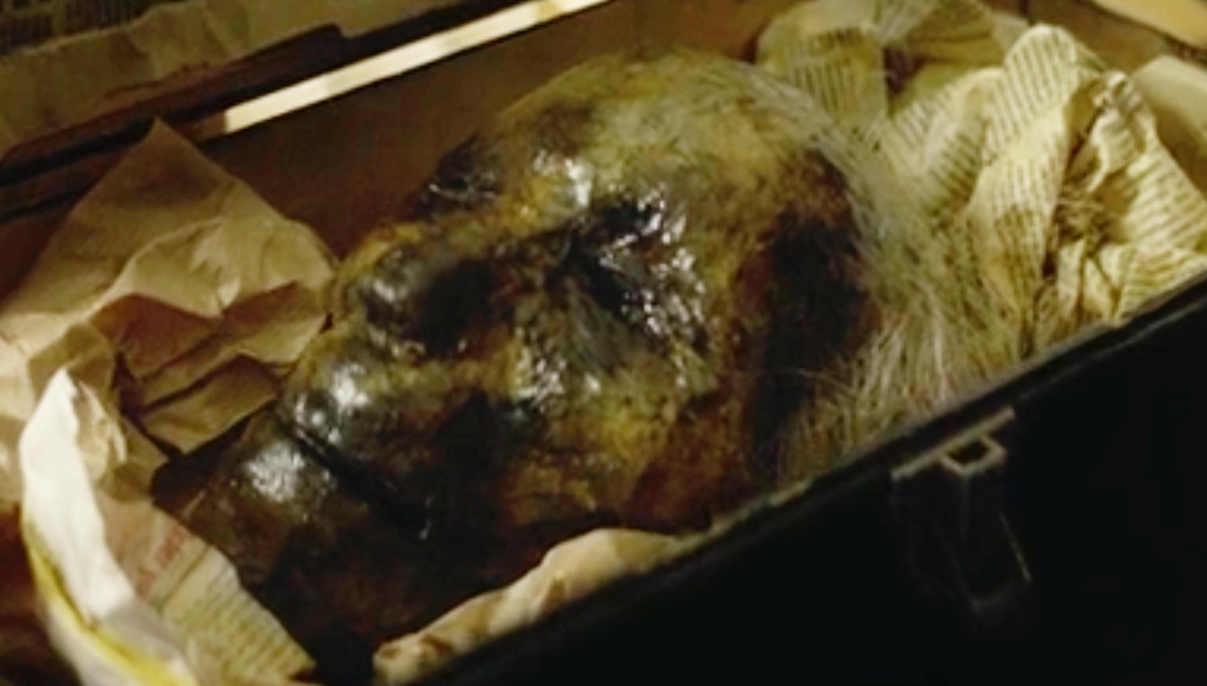 A screaming skull in Cooper & Fry