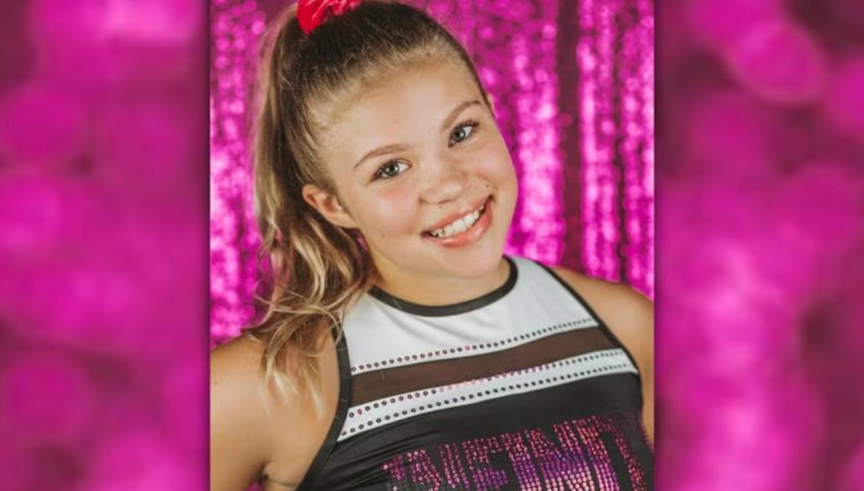 Murder victim Tristyn Bailey in cheerleading outfit