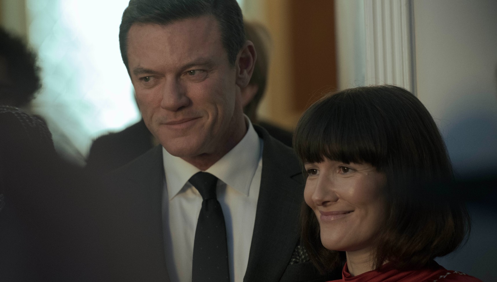 Luke Evans and Sarah Solemani in The Party