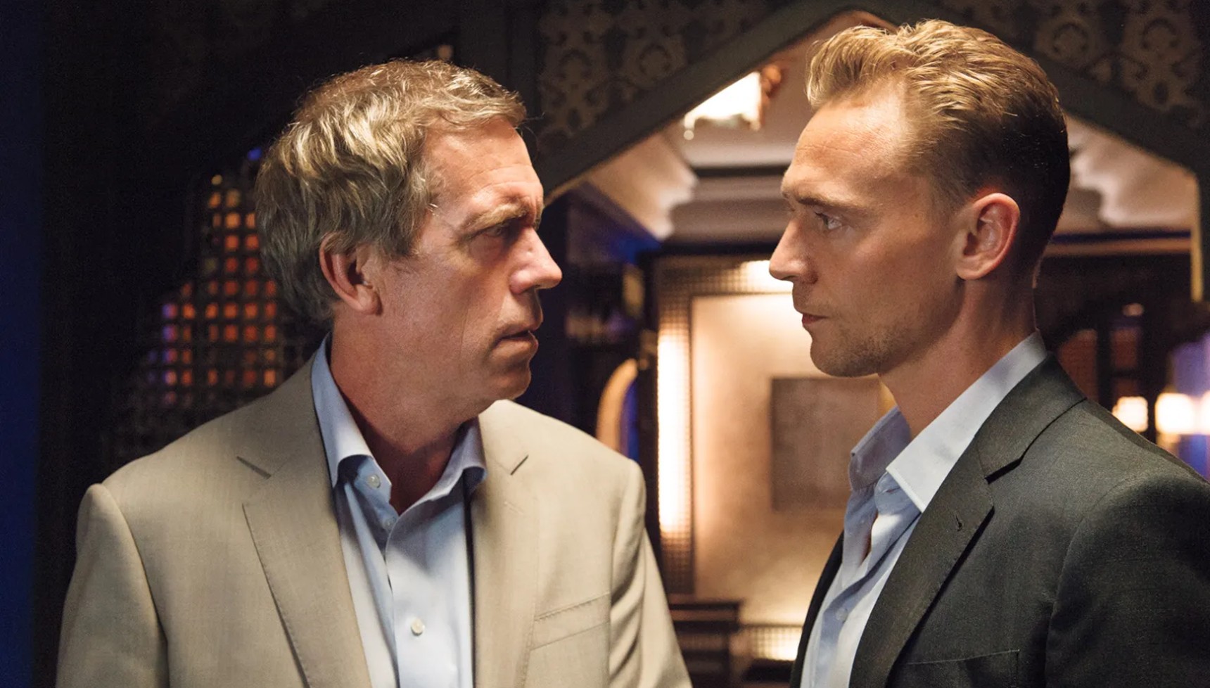 Richard Roper and Jonathan Pine in The Night Manager