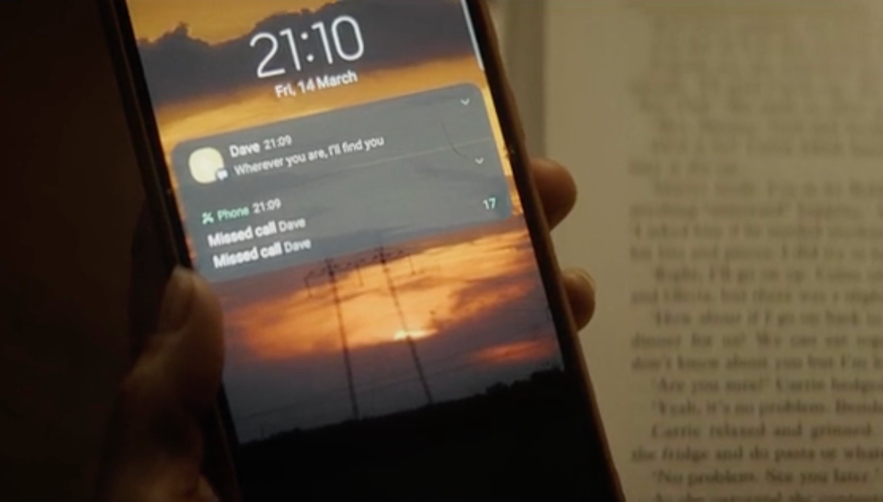 Dave keeps messaging Diane on Cooper & Fry