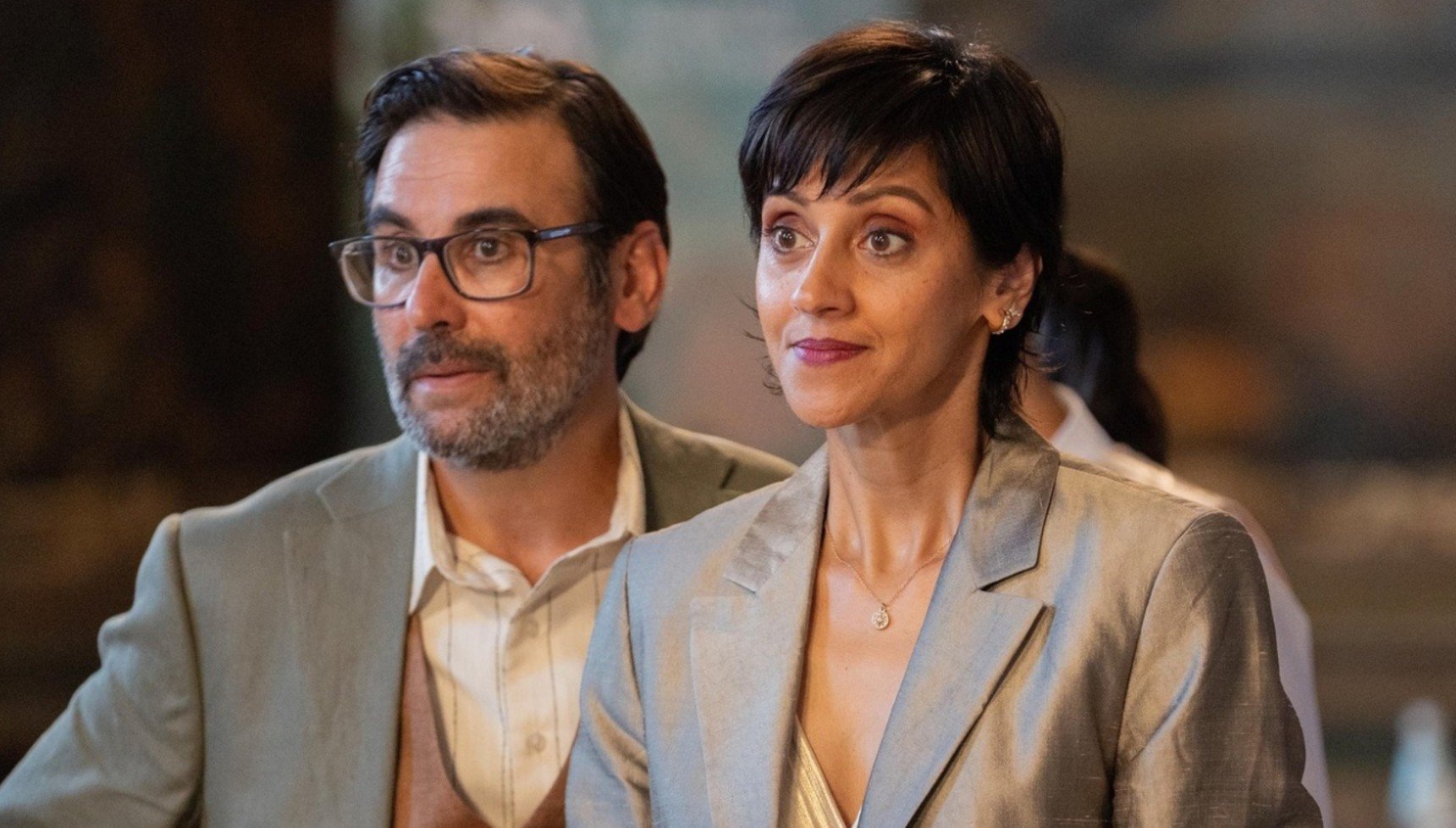 Raji James and Manjinder Virk in Madame Blanc Mysteries