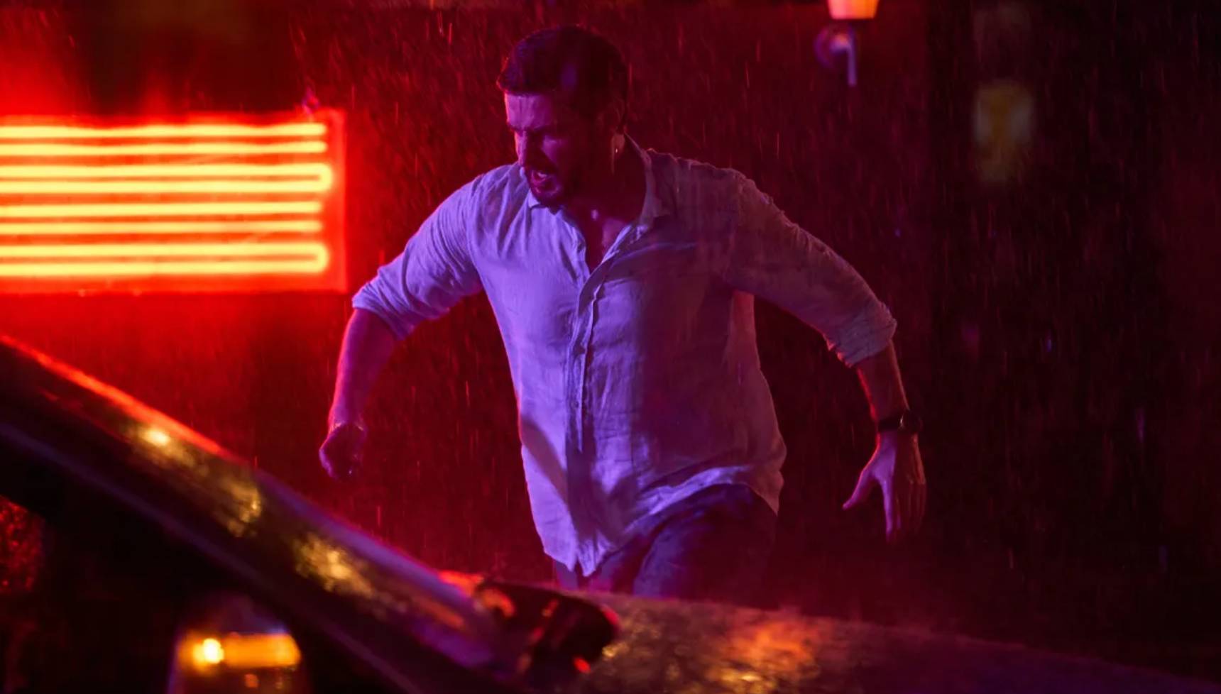 Matthew in China in Red Eye