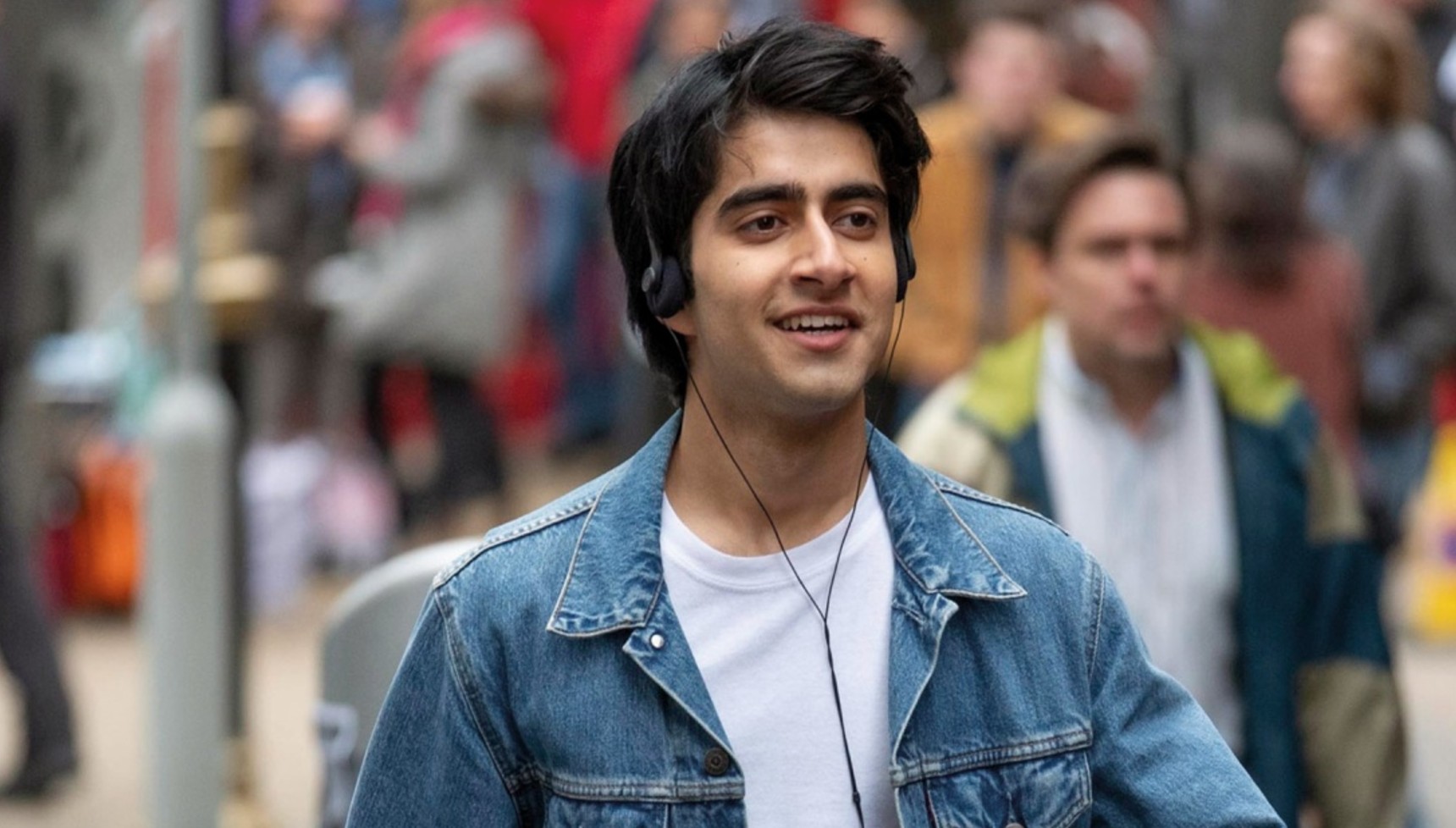 Viveik Kalra listening to music in Blinded by the Light