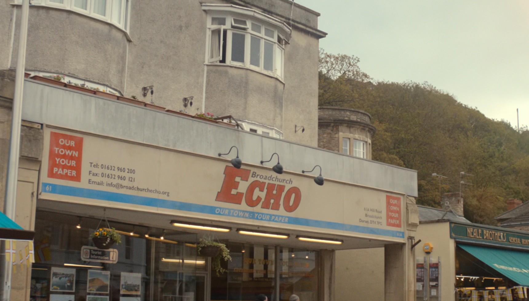 The outside of the Broadchurch Echo office