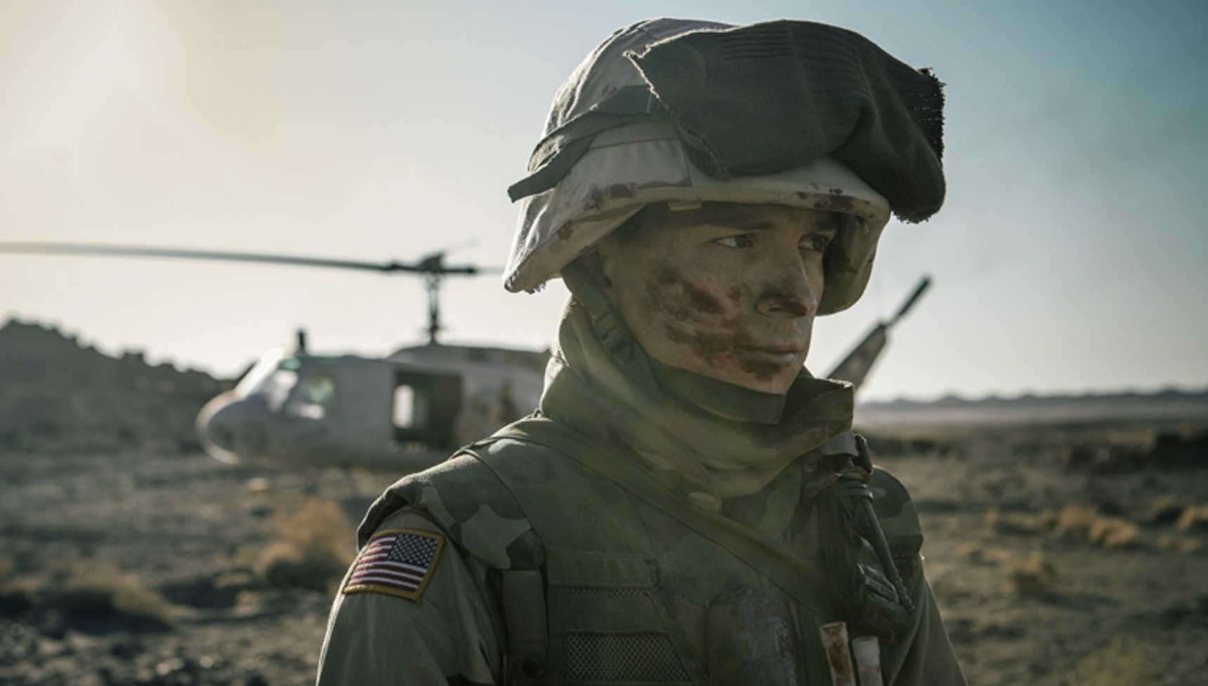 Tom Holland as a US Army medic in the field