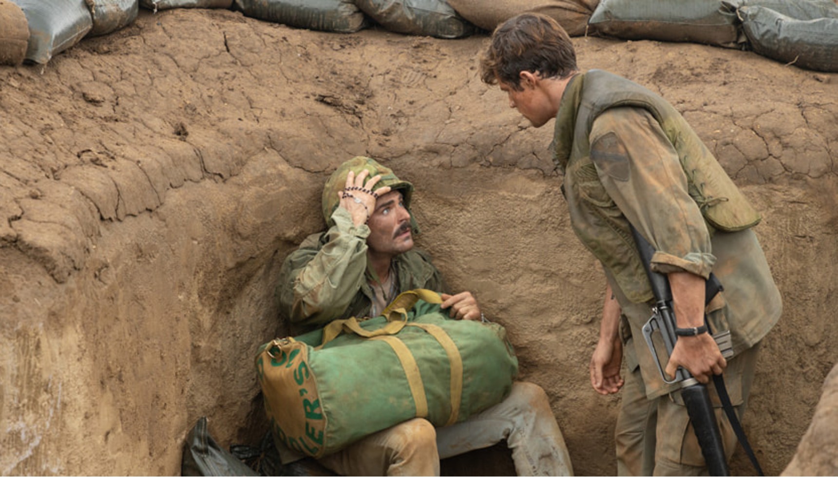 Zac Efron as a Vietnam War soldier