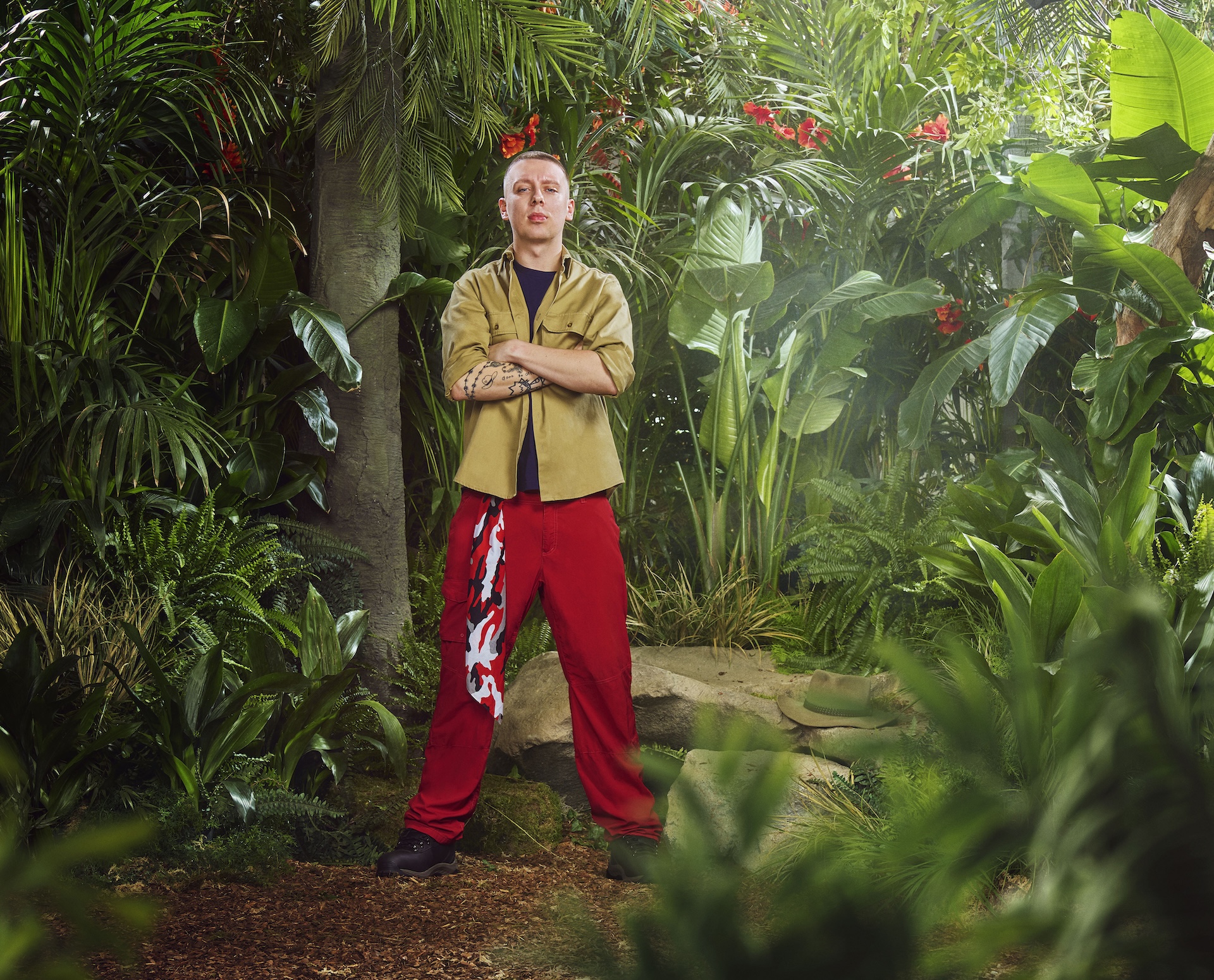 Aitch on I'm A Celebrity promo pic