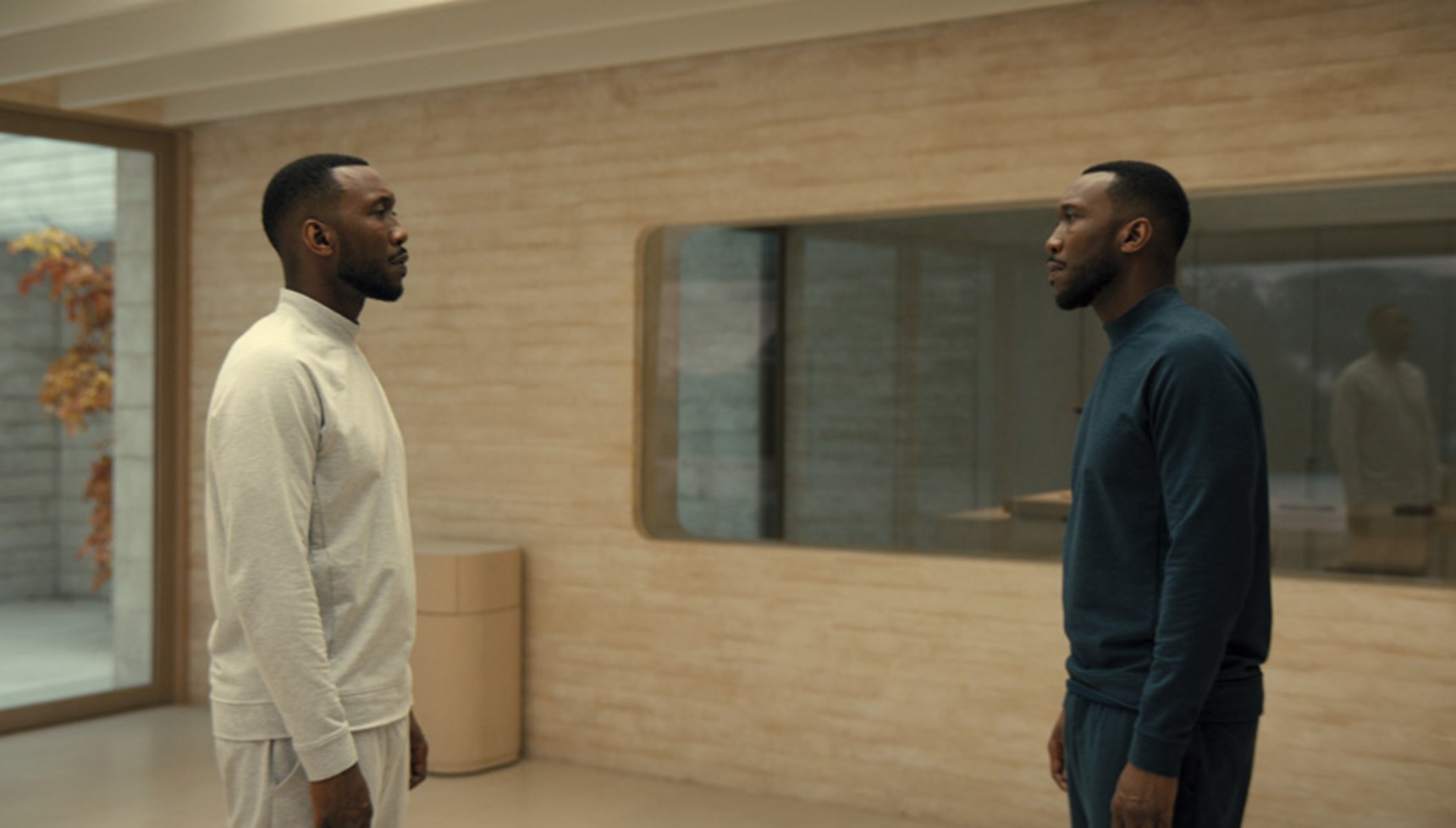 A pair of clones stand across from each other