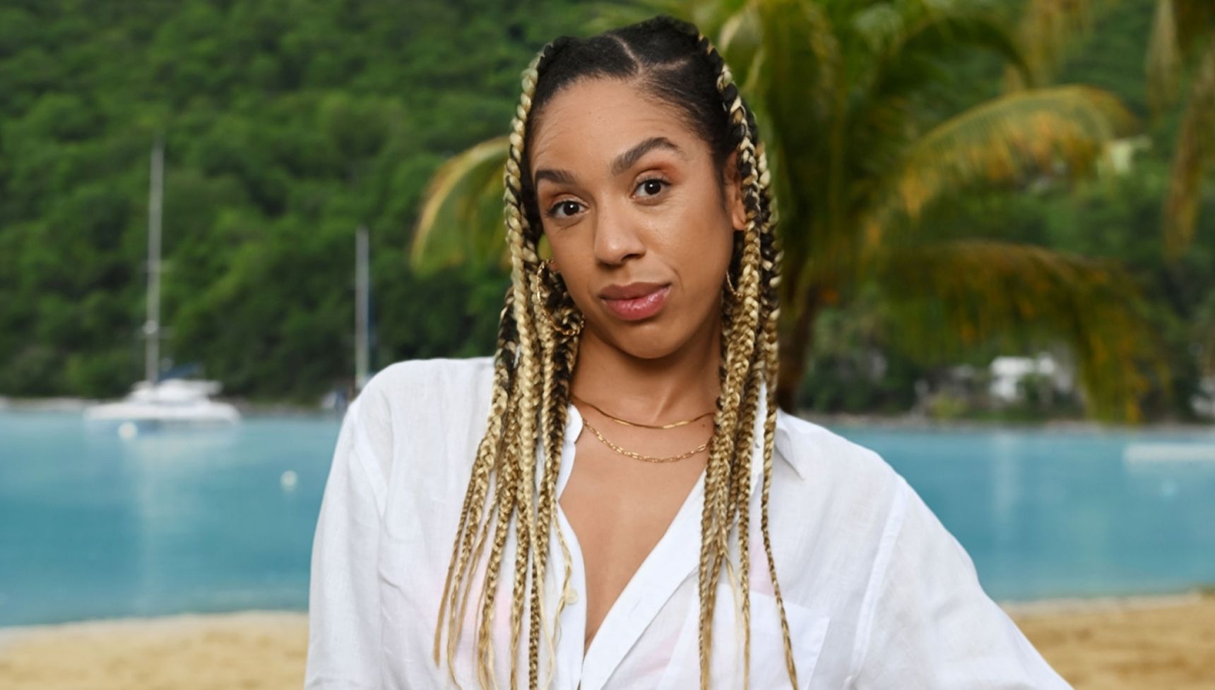 Pearl Mackie as Karen in the Death in Paradise Christmas Special
