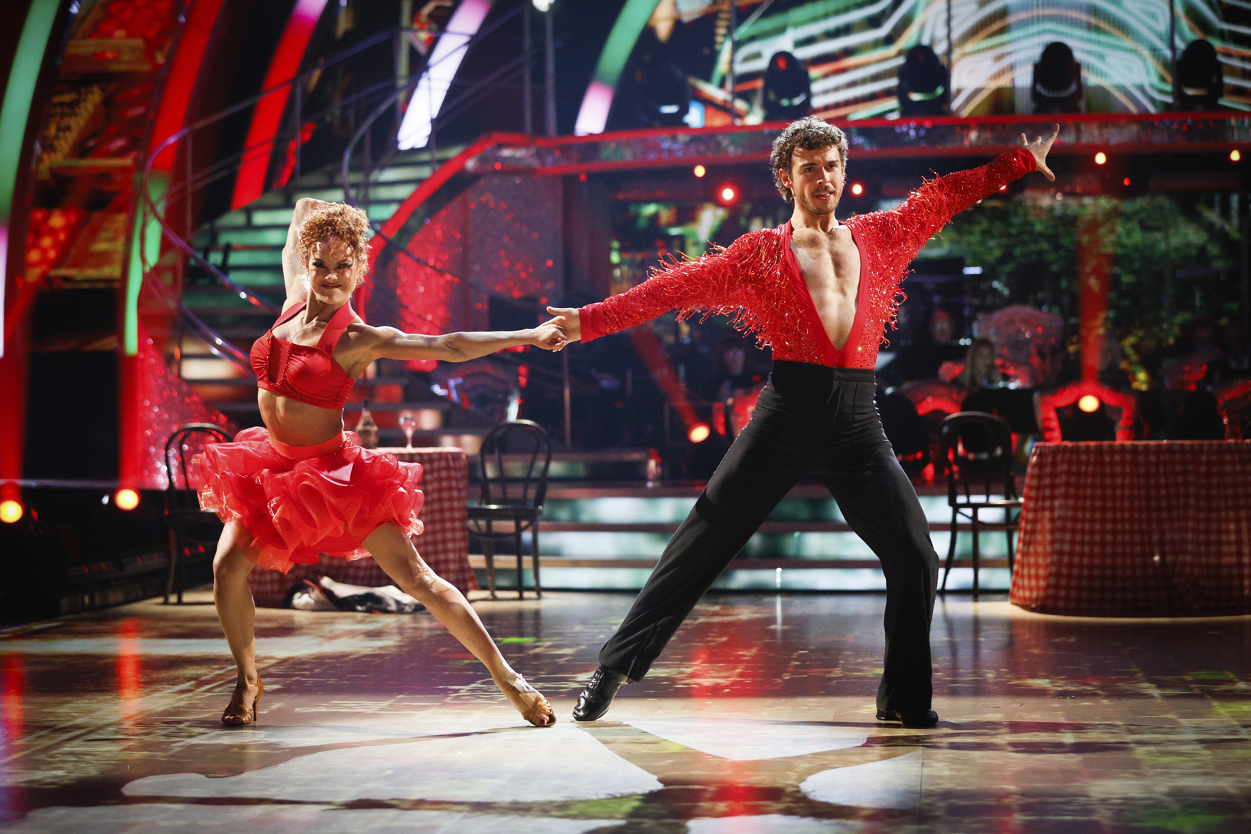 George and Alexis samba in the Strictly semi-final