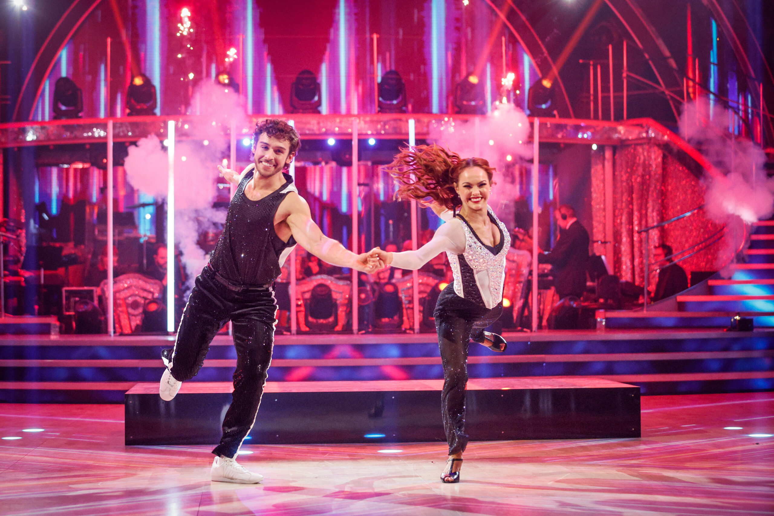 George and Alexis dancing on Strictly