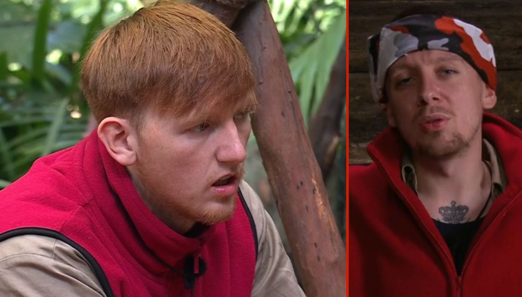 I'm A Celebrity viewers shocked over Angry Ginge and Aitch 'lying' about milk bottle drama