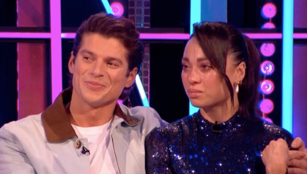 Strictly stars Katya Jones and Lewis on It Takes Two