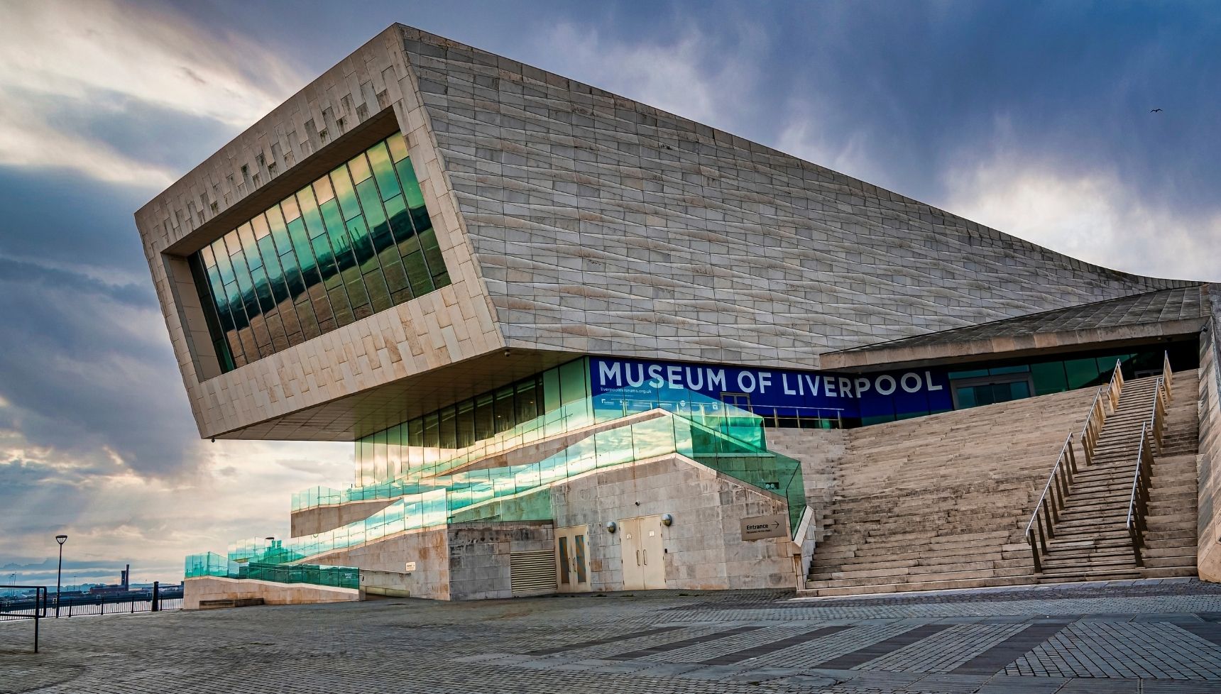 Museum of Liverpool building next to the waterfront is one of the Run Away filming locations