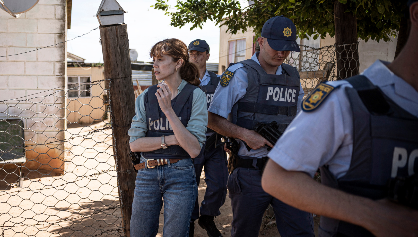 Charlotte Hope as Micki Pistorius in Catch Me a Killer