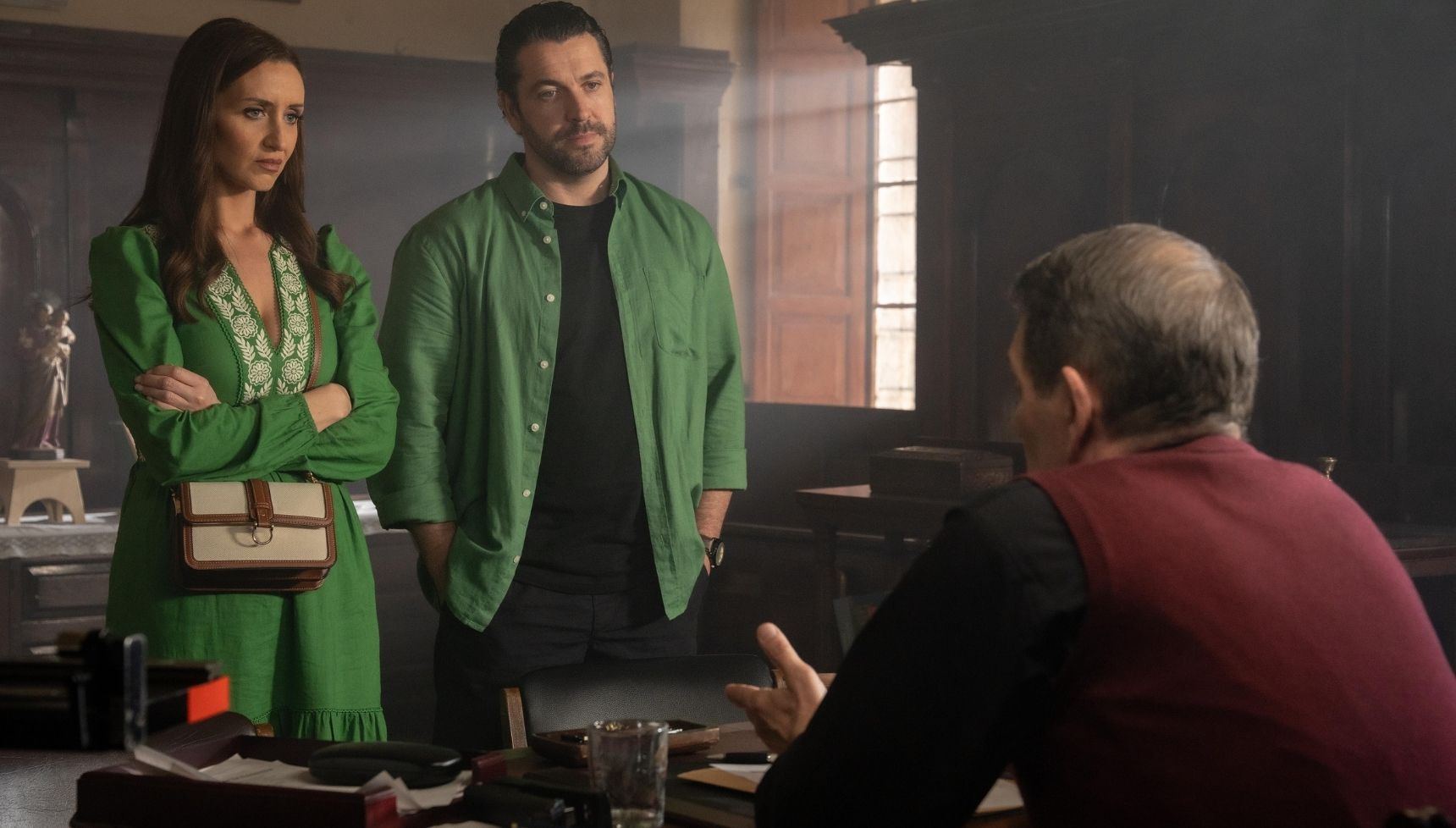 Kate and Jack with Father Rodriguez