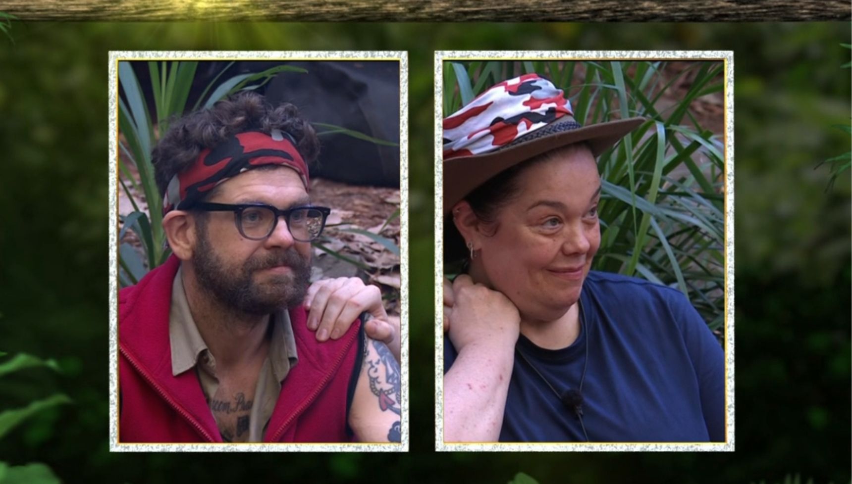 Jack Osbourne and Lisa Riley on I'm A Celebrity