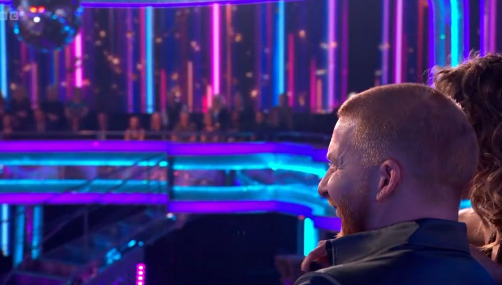 Neil Jones laughing on Strictly