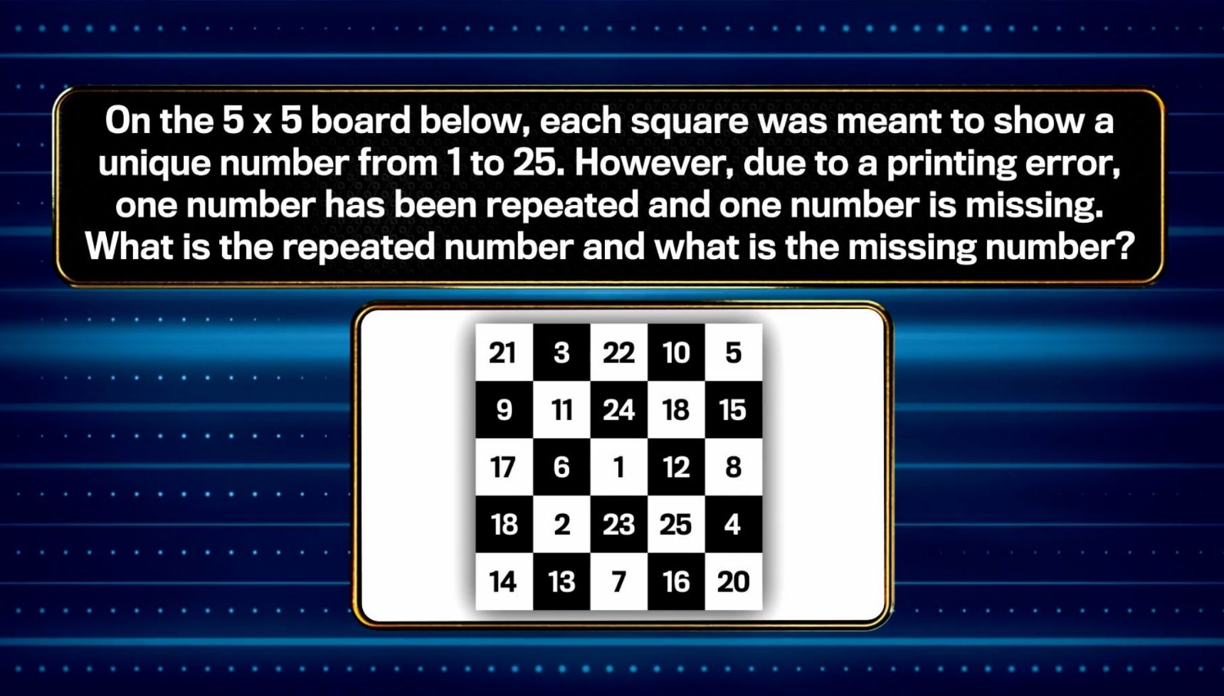 The 1% Club Rollover - first 1% questionof the week