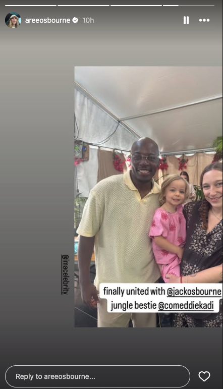 Eddie Kadi with Jack Osbourne's daughter and wife Aree